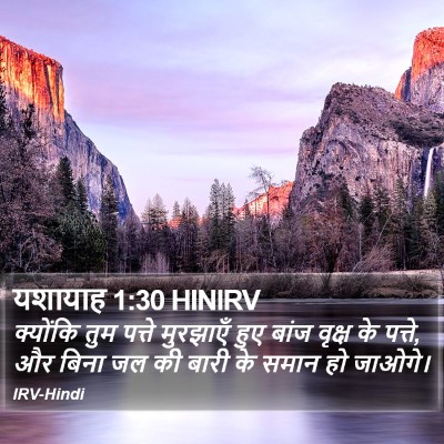 यशायाह 1:30 HINIRV Bible Verse Image