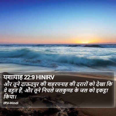 यशायाह 22:9 HINIRV Bible Verse Image