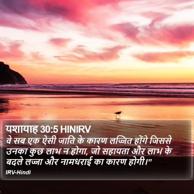 यशायाह 30:5 HINIRV Bible Verse Image