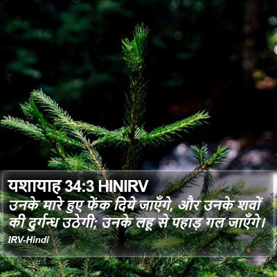 यशायाह 34:3 HINIRV Bible Verse Image