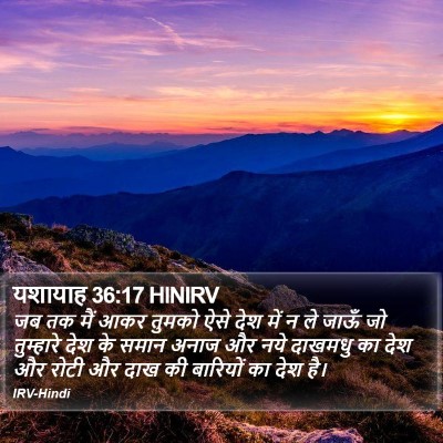 यशायाह 36:17 HINIRV Bible Verse Image