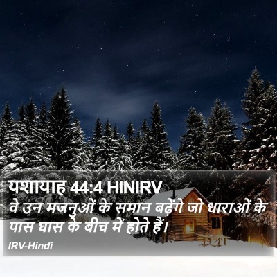 यशायाह 44:4 HINIRV Bible Verse Image