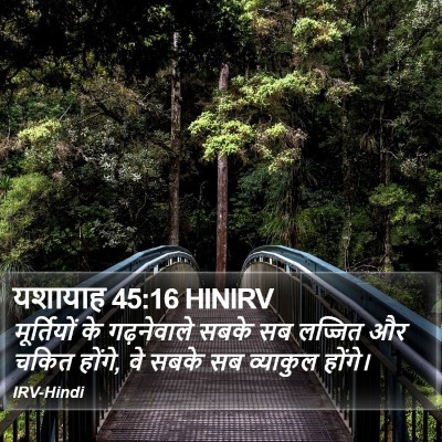 यशायाह 45:16 HINIRV Bible Verse Image