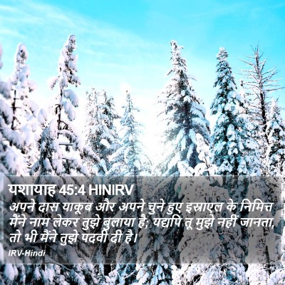 यशायाह 45:4 HINIRV Bible Verse Image