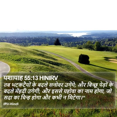 यशायाह 55:13 HINIRV Bible Verse Image