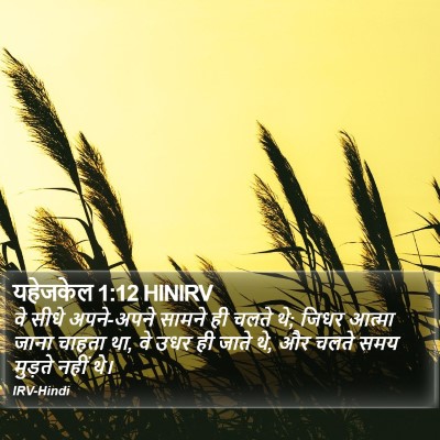 यहेजकेल 1:12 HINIRV Bible Verse Image