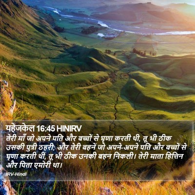 यहेजकेल 16:45 HINIRV Bible Verse Image