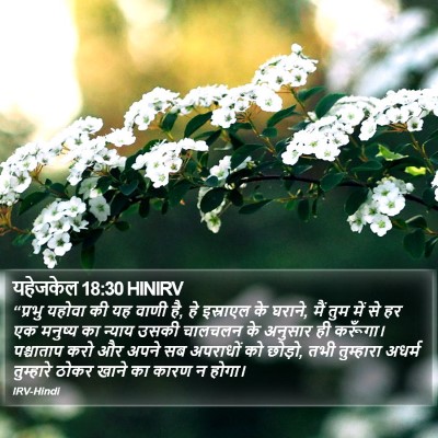 यहेजकेल 18:30 HINIRV Bible Verse Image