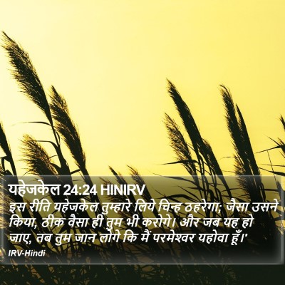 यहेजकेल 24:24 HINIRV Bible Verse Image
