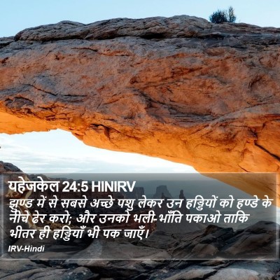 यहेजकेल 24:5 HINIRV Bible Verse Image