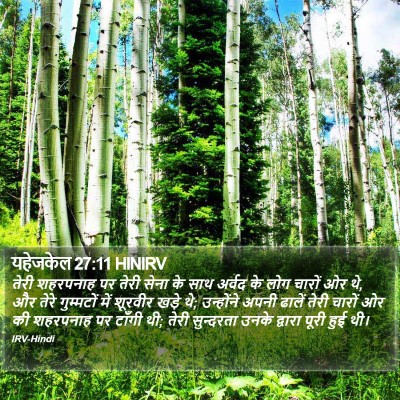 यहेजकेल 27:11 HINIRV Bible Verse Image