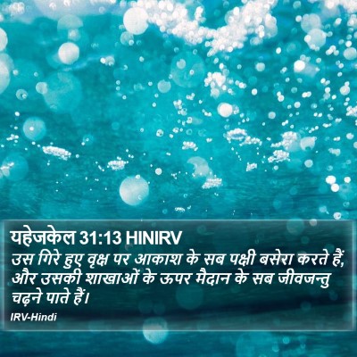 यहेजकेल 31:13 HINIRV Bible Verse Image