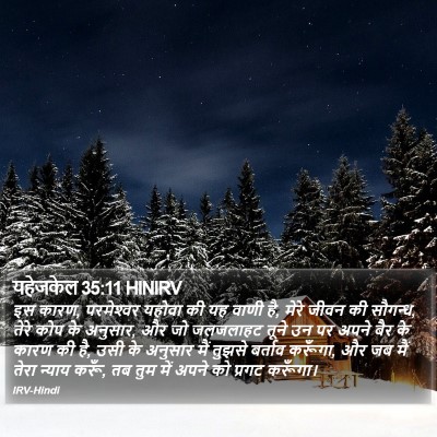 यहेजकेल 35:11 HINIRV Bible Verse Image