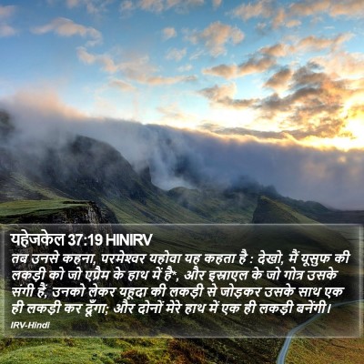 यहेजकेल 37:19 HINIRV Bible Verse Image