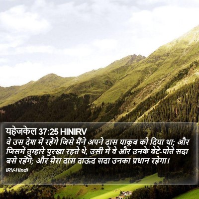 यहेजकेल 37:25 HINIRV Bible Verse Image