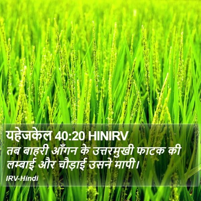 यहेजकेल 40:20 HINIRV Bible Verse Image