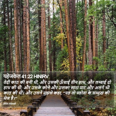 यहेजकेल 41:22 HINIRV Bible Verse Image