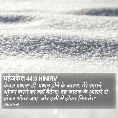 यहेजकेल 44:3 HINIRV Bible Verse Image