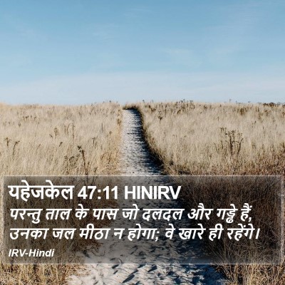 यहेजकेल 47:11 HINIRV Bible Verse Image