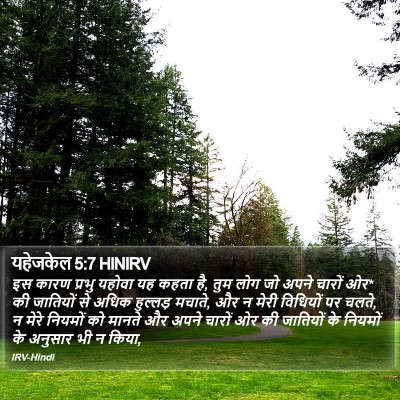 यहेजकेल 5:7 HINIRV Bible Verse Image