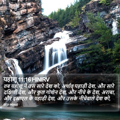 यहोशू 11:16 HINIRV Bible Verse Image
