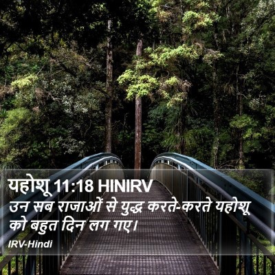 यहोशू 11:18 HINIRV Bible Verse Image
