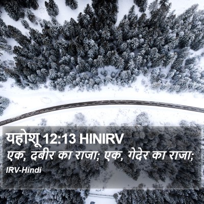 यहोशू 12:13 HINIRV Bible Verse Image