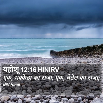 यहोशू 12:16 HINIRV Bible Verse Image