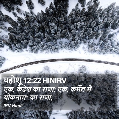 यहोशू 12:22 HINIRV Bible Verse Image
