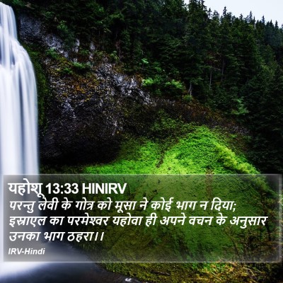 यहोशू 13:33 HINIRV Bible Verse Image