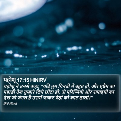 यहोशू 17:15 HINIRV Bible Verse Image