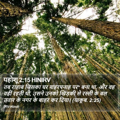 यहोशू 2:15 HINIRV Bible Verse Image
