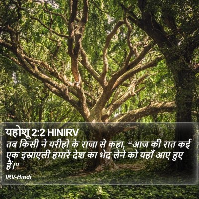 यहोशू 2:2 HINIRV Bible Verse Image