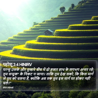 यहोशू 3:4 HINIRV Bible Verse Image