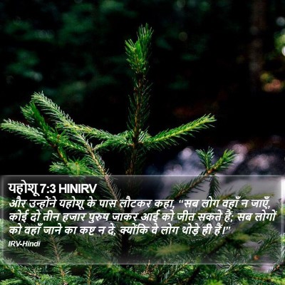 यहोशू 7:3 HINIRV Bible Verse Image