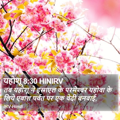 यहोशू 8:30 HINIRV Bible Verse Image