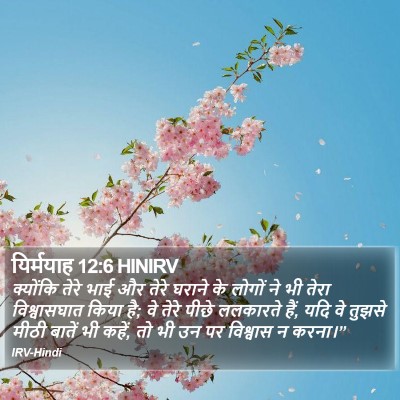 यिर्मयाह 12:6 HINIRV Bible Verse Image