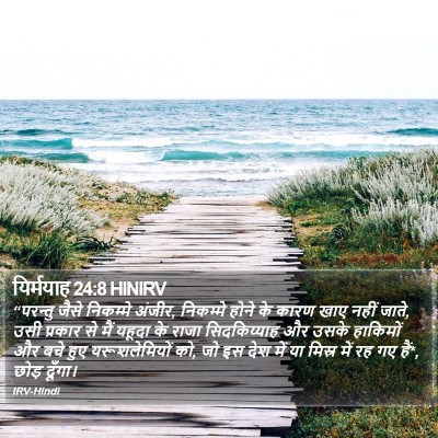 यिर्मयाह 24:8 HINIRV Bible Verse Image