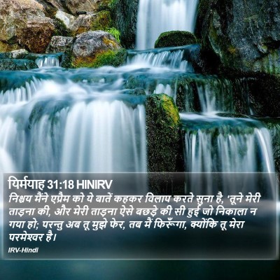 यिर्मयाह 31:18 HINIRV Bible Verse Image