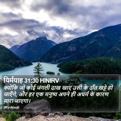 यिर्मयाह 31:30 HINIRV Bible Verse Image