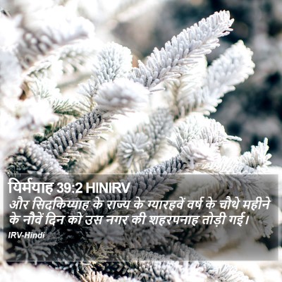 यिर्मयाह 39:2 HINIRV Bible Verse Image