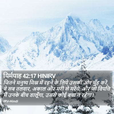 यिर्मयाह 42:17 HINIRV Bible Verse Image