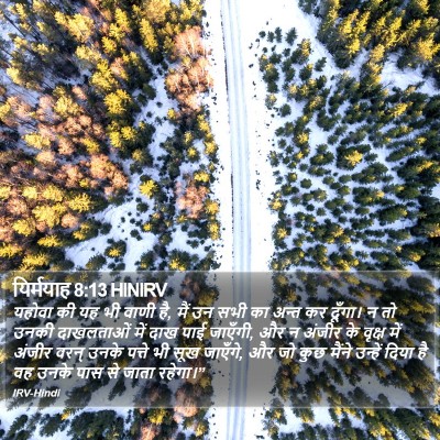 यिर्मयाह 8:13 HINIRV Bible Verse Image