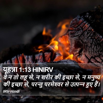 यूहन्ना 1:13 HINIRV Bible Verse Image