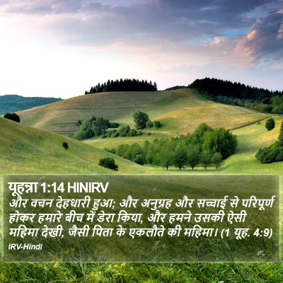 यूहन्ना 1:14 HINIRV Bible Verse Image