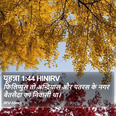 यूहन्ना 1:44 HINIRV Bible Verse Image