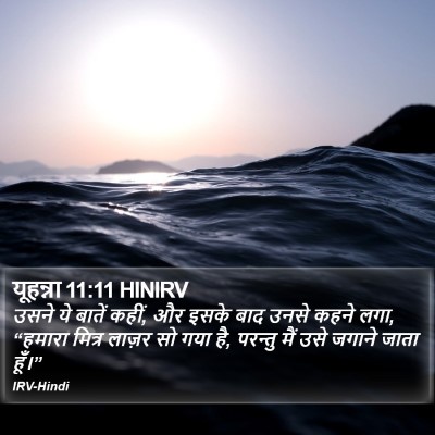 यूहन्ना 11:11 HINIRV Bible Verse Image