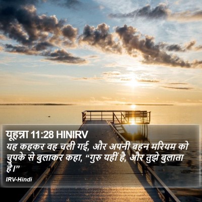 यूहन्ना 11:28 HINIRV Bible Verse Image