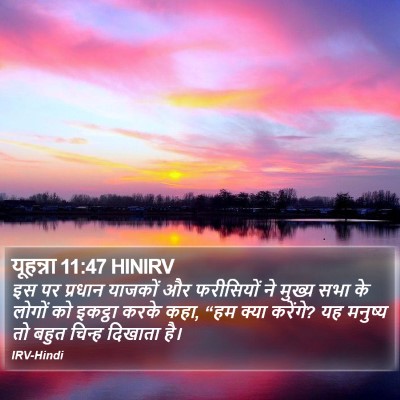 यूहन्ना 11:47 HINIRV Bible Verse Image
