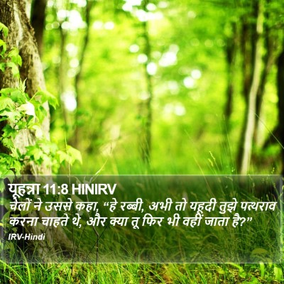 यूहन्ना 11:8 HINIRV Bible Verse Image